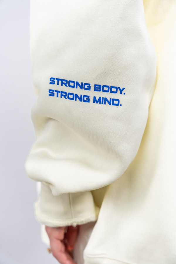 Oversized Slogan Hoodie Bucked Up